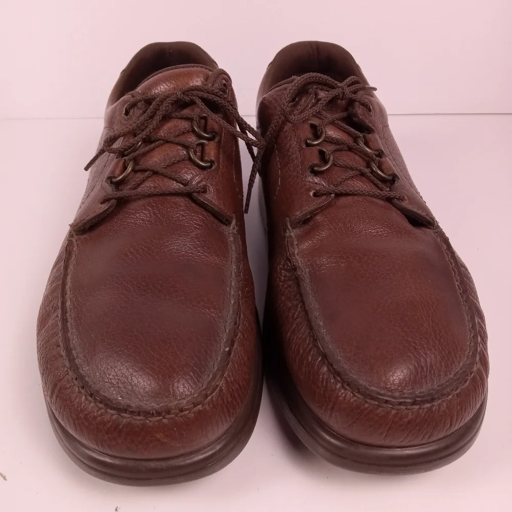 SAS Mens 'Bout Time Lace Up Orthopedic Walking Loafers Mulch Brown Size 11